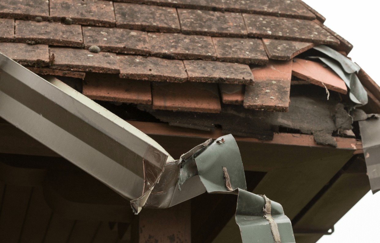 gutter replacement damaged